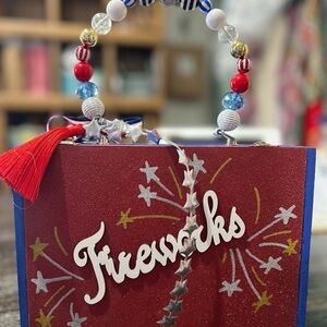 🎆 “Fireworks” Cigar Box Purse – Sparkle & Boom Edition